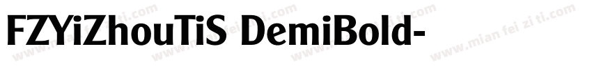 FZYiZhouTiS DemiBold字体转换